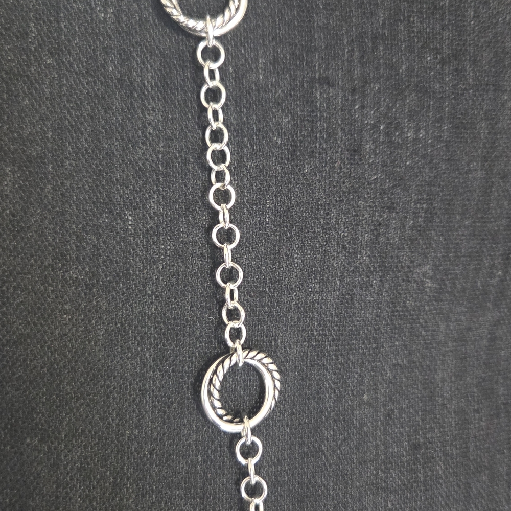 Ralph Lauren Silver Circle Link Necklace - Picture 6 of 6